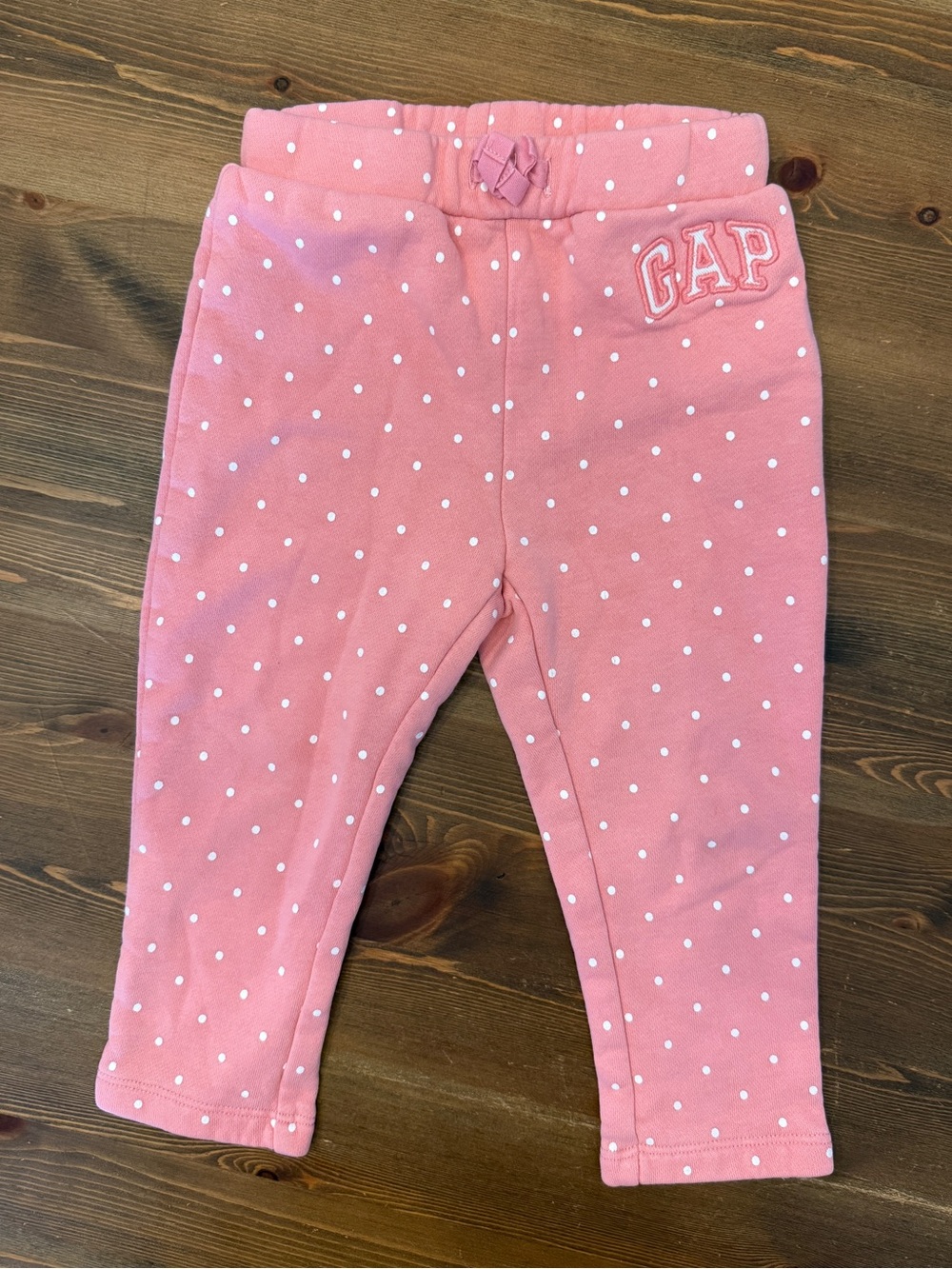 Baby GAP Pink Polka Dot Sweatpant Joggers (18-24M)
